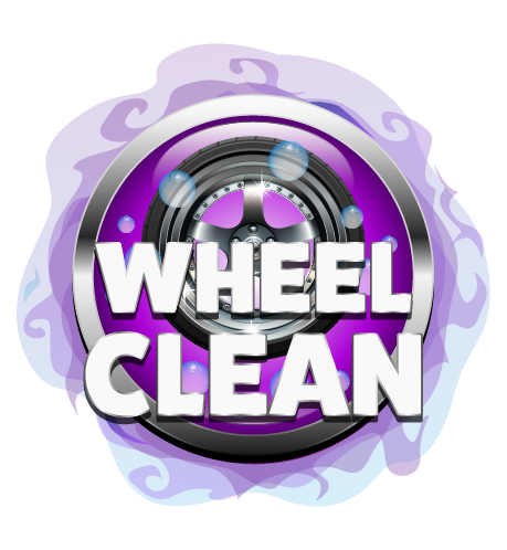 wheel clean purple icon